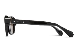 Shop ALL SAINTS Enzo Unisex Aviator Sunglasses in Black online.