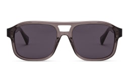 Shop ALL SAINTS Enzo Unisex Aviator Sunglasses in Grey/Solid Grey online.