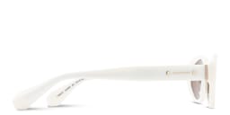 Shop ALL SAINTS Logo Signature Oval Sunglasses in Solid Cream online.