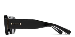 Shop ALL SAINTS Logo Signature Rectangle Sunglasses in Black online.