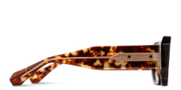 Shop ALL SAINTS Logo Signature Rectangle Sunglasses in Havana online.