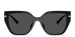 Shop Michael Kors St. Barths Square Sunglasses in Black online.
