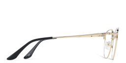 تسوق نظارات طبية واسعة طراز كات آي بشعار العلامة ترايس بلون بلاك جولد أونلاين.