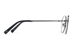 Shop TRICE Logo Round Eyeglasses in Dark Gunmetal online.