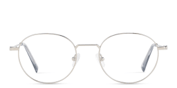 Shop TRICE Logo Round Eyeglasses in Silver online.