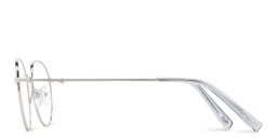 Shop TRICE Logo Round Eyeglasses in Silver online.