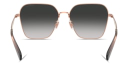 Shop Coach C'Motif Irregular Sunglasses in Rose Gold online.