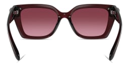 Shop Coach C'Motif Square Sunglasses in Burgundy online.