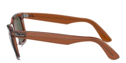 Shop Ray-Ban Original Wayfarer Classic Unisex Square Sunglasses in Brown online.