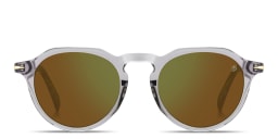 Shop DAVID BECKHAM Talisman Panthos Sunglasses in Grey/Green online.