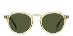 Shop DAVID BECKHAM Talisman Panthos Sunglasses in Yellow online.