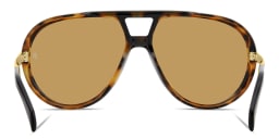 Shop DAVID BECKHAM Talisman Oversized Pilot Sunglasses in Black online.