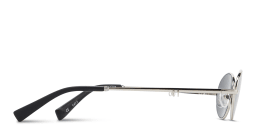تسوق نظارات شمسية ميلا بإطار بيضاوي مزيّنة بسلسلة ترايس بلون فضي أونلاين.
