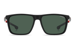 Shop Carrera Clip-On Wide Rectangle Eyeglasses in Black & Red online.