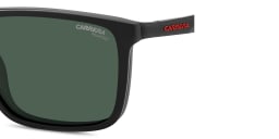 Shop Carrera Clip-On Wide Rectangle Eyeglasses in Black & Red online.