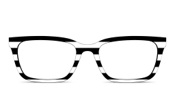 Shop Pair Eyewear The Larkin Top in Black & White/No Lens online.