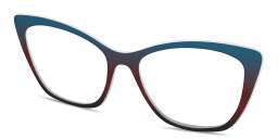 Shop Pair Eyewear The Wanda Top in Teal Espresso Gradient online.