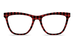 Shop Pair Eyewear The Harper Top in Check Red online.