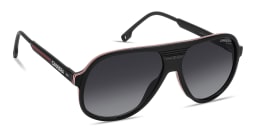 Shop Carrera Logo Signature Pilot Sunglasses in Black online.