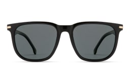 Shop Carrera Logo Signature Unisex Rectangle Sunglasses in Black online.