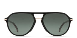 Shop Carrera Logo Signature Pilot Sunglasses in Black/Green online.