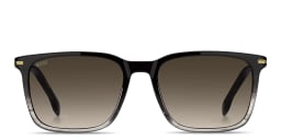 Shop Hugo Boss Logo Signature Rectangle Sunglasses in Black online.