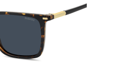 Shop Polaroid Logo Signature Square Sunglasses in Havana online.
