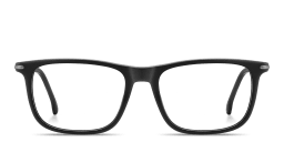 Shop Carrera Logo Print Rectangle Eyeglasses in Black online.