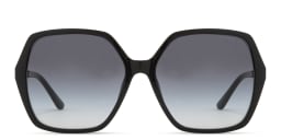 Shop Guess Logo Lettering Oversized Square Sunglasses in Black online.