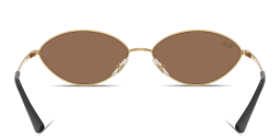 Shop Ray-Ban Kai Unisex Oval Sunglasses in Gold online.