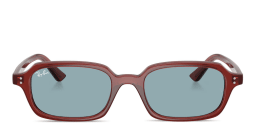 Shop Ray-Ban Zuri Unisex Pillow Sunglasses in Brown/Blue online.