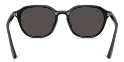 Shop Ray-Ban Embossed Logo Unisex Square Sunglasses in Black online.