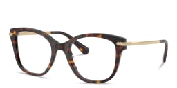 تسوق نظارات طبية مربّعة مزدانة بالكريستال سواروفسكي بلون مموه أونلاين.
