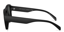 Shop Armani Exchange A|X Logo Square Sunglasses in Matte Black online.