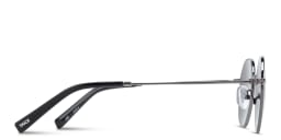 Shop TRICE Logo Irregular Sunglasses in Dark Gunmetal online.