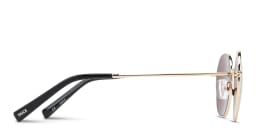 Shop TRICE Logo Irregular Sunglasses in Gold online.