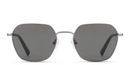 Shop TRICE Logo Irregular Sunglasses in Dark Gunmetal/Smoke online.