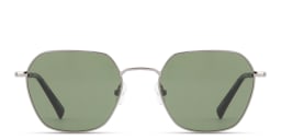 Shop TRICE Logo Irregular Sunglasses in Gunmetal online.