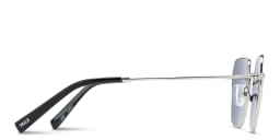 Shop TRICE Logo Irregular Sunglasses in Silver online.