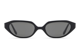 Shop TRICE Logo Irregular Sunglasses in Black online.