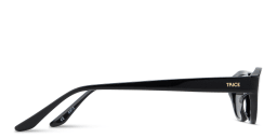 Shop TRICE Logo Irregular Sunglasses in Black online.