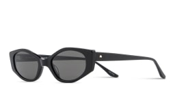 Shop TRICE Logo Irregular Sunglasses in Black online.