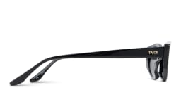 Shop TRICE Logo Irregular Sunglasses in Black online.