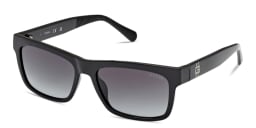 Shop Guess G Logo Rectangle Sunglasses in Black online.