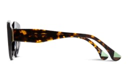Shop Woodys Uma Cat-Eye Sunglasses in Black online.