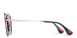 Shop Woodys Ariadna Irregular Sunglasses in Purple online.
