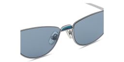 Shop Eyepetizer Odaiba Cat-Eye Sunglasses in Silver online.