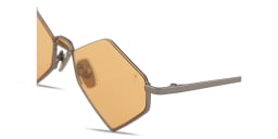 Shop Eyepetizer Asakusa Unisex Irregular Sunglasses in Gunmetal online.
