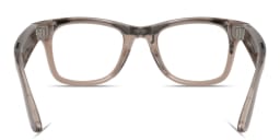 Shop Ray-Ban Meta Wayfarer Unisex Square Sunglasses in Shiny Warm Stone online.