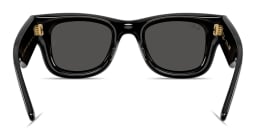 Shop Ray-Ban Wayfarer Puffer Unisex Square Sunglasses in Black online.